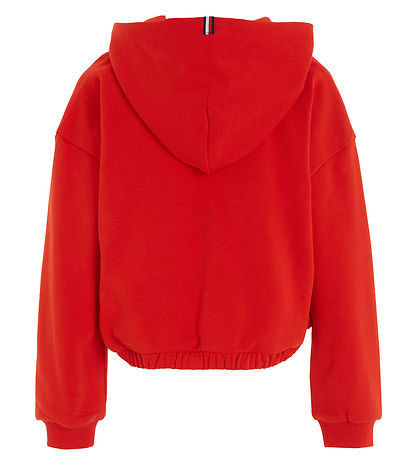 Tommy Hilfiger Kapuzenpullover - Hilfiger Script - Fierce Red