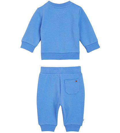 Tommy Hilfiger Sweat Set - Baby TH Logo - Blue Spell