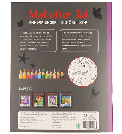 Mandalas Colouring Book - Paint after Numbers - Unicorns