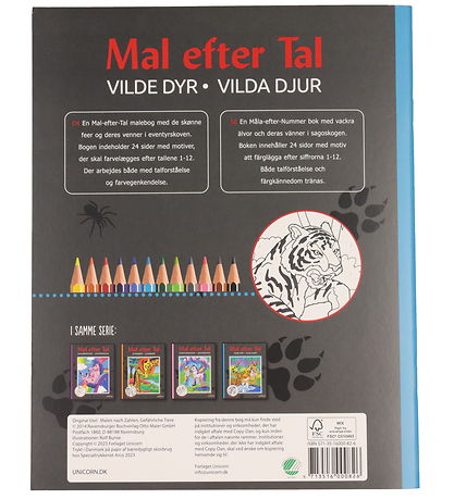 Mandalas Colouring Book - Paint by Numbers - Wild Animals