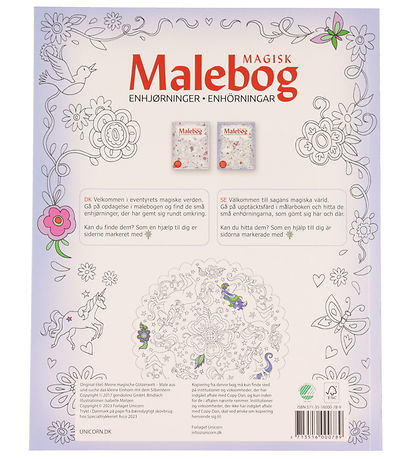 Mandalas Litabók - Töfrandi - Einhyrningar