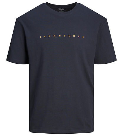 Jack & Jones Stuttermabolur - JjEstar - Noos - Dark Dökkblátt