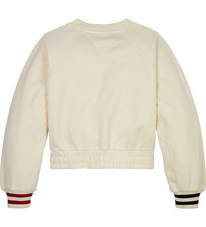 Tommy Hilfiger Peysa - Eingerð Lógó Raglan - Calico