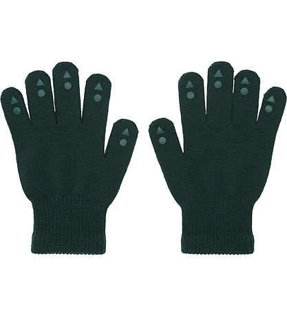 GoBabyGo Hanskar - Prjónað - Ull - Forest Green M. Snilldar