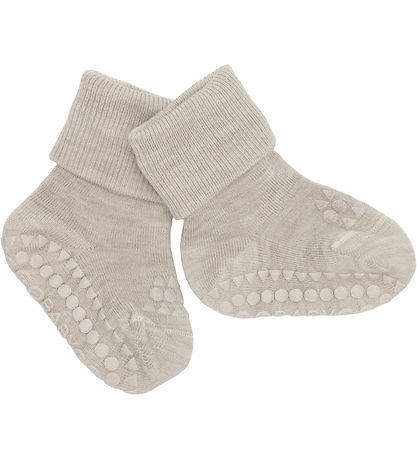 GoBabyGo Socks - Non-Slip - Wool - Sand