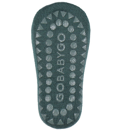 GoBabyGo Sokken - Anti-Slip - Wol - Voorkant Green