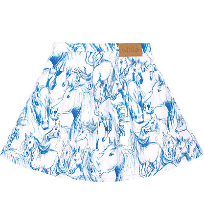 Molo Skirt - Denim - Betsy - Blue Horses