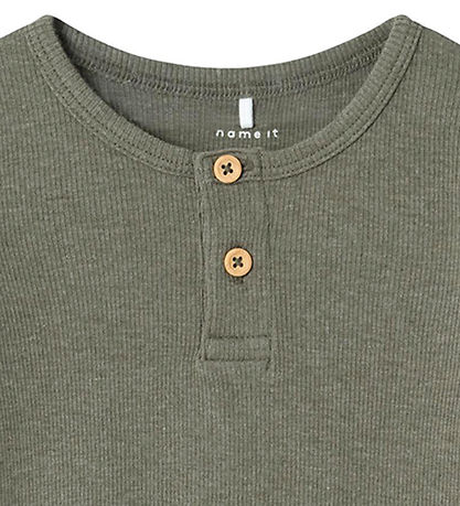 Name It Blouse - Rib - Noos - NmmKab - Dusty Olive