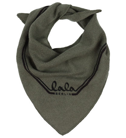 Lala Berlin Scarf - 65x30 cm - Triangle Solid XS - Leaf