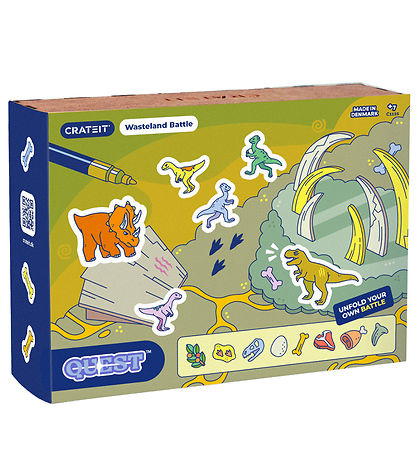 Crateit Creation Set - Dinosaur - Wood - The Battle I The Wastel