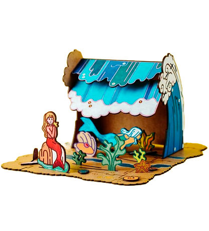Crateit Creation Set - The Little Mermaid - Wood - Mussel coast
