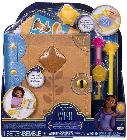 Disney Wish Play Set - Asha's Wish Diary w. Light/Sound & Access
