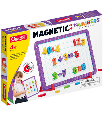 Quercetti Magnetic Board - Numbers Starter set - 48 Parts - 0518