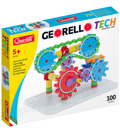 Quercetti Construction Playset - Georello Tech - 100 Parts - 061