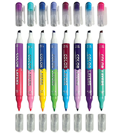 Ooly Double Sided Markers - 8 pcs - Color Layers