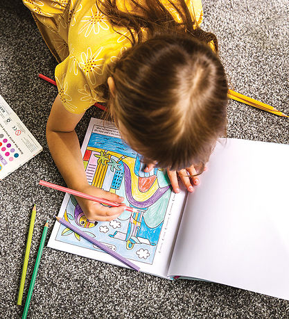 Ooly Colouring Book - Color Town Numbers - Wonderful World