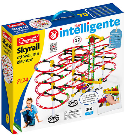 Quercetti Kúlubraut - Skyrail Ottovolante lyfta - 360 Partar -