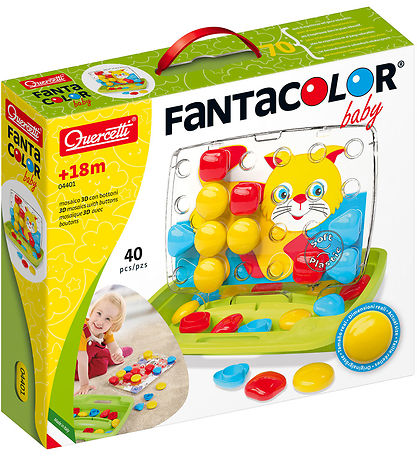 Quercetti Stick mósaík - Fantacolor Barn - 40 Partar - 4401