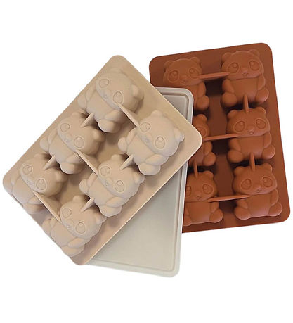 Mikk-Line Eiswürfelformen - 2er-Pack - Silikon - White Swan/Brow