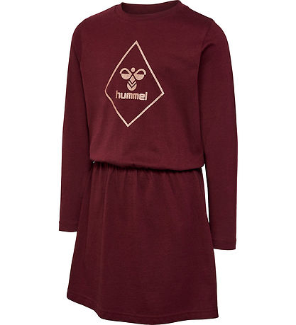 Hummel Klänning - hmlLuna - Winsor Wine/Tosa m. Glitter