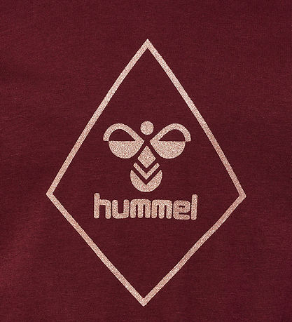 Hummel Dress - hmlLuna - Winsor Wine/Tosa w. Glitter