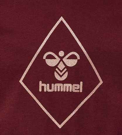 Hummel Klänning - hmlLuna - Winsor Wine/Tosa m. Glitter