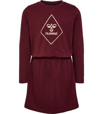 Hummel Klänning - hmlLuna - Winsor Wine/Tosa m. Glitter