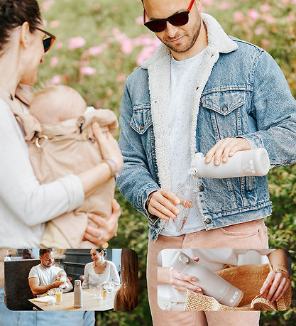 Babymoov Flessenwarmer - Moov & Feed - 340 ml - Mineraal Beige