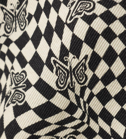LMTD Kjóll - Rib - NlfTadida - Black/Square/Slaufa