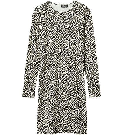 LMTD Kjóll - Rib - NlfTadida - Black/Square/Slaufa