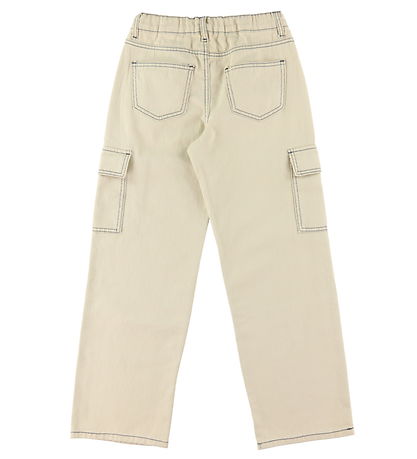 LMTD Pantalon - Cargo - NlnUtizza - Gruau/Black Points