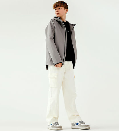 LMTD Trousers - NlnUtizza - Cargo - White Alyssum/Incense Stitch