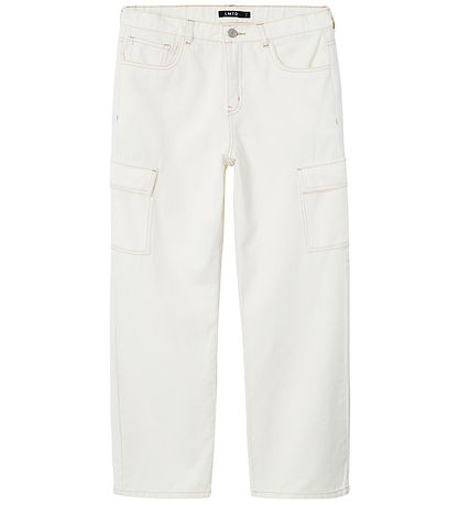 LMTD Trousers - NlnUtizza - Cargo - White Alyssum/Incense Stitch