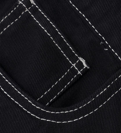 LMTD Byxor - Cargo - NlnUtizza - Black/White Sömmar