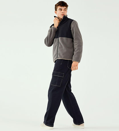 LMTD Trousers - Cargo - NlnUtizza - Black/White Stitches