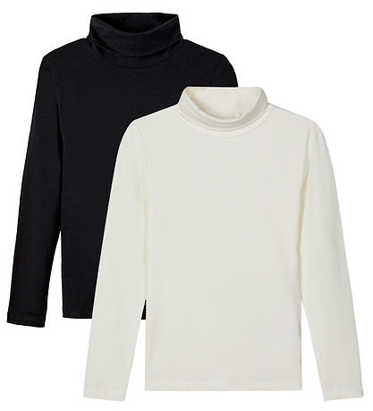 Name It Blouse w. Turtleneck - 2-Pack - Noos - NknViggo - White