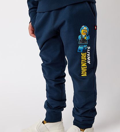 LEGO® City Sweatpants - LWPhilo 104 - Dark Navy w. Print