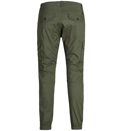 Jack & Jones Byxor - JpstPaul - Noos - Olive Natt