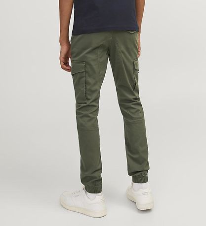 Jack & Jones Byxor - JpstPaul - Noos - Olive Natt