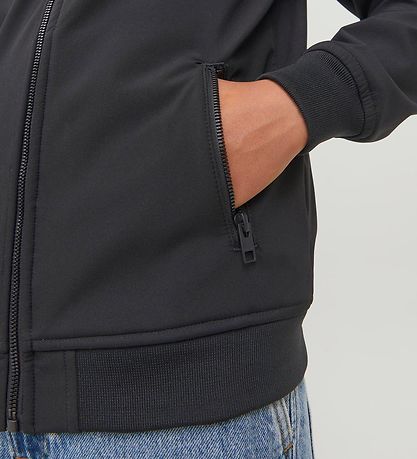Jack & Jones Softshell jakki M. Flís - Noos - Svart