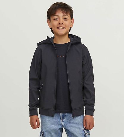 Jack & Jones Softshell jakki M. Flís - Noos - Svart