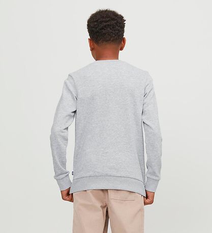 Jack & Jones Sweat-shirt - JjeBradley - Noos - Light Grey Melang