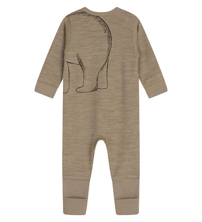 Hust and Claire Jumpsuit - Wool/Bamboo - Moodi - Biscuit Melange