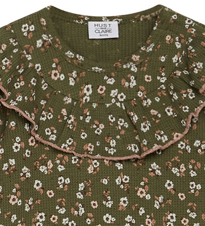 Hust and Claire Blouse - Abeloni - Clover w. Flowers