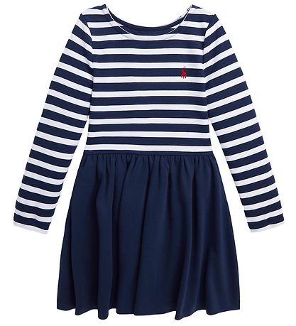 Polo Ralph Lauren Kjóll - Nýhöfn Dökkblátt M. Hvítt