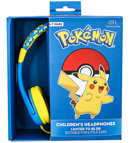 OTL Hrlurar - Pokmon - On-Ear Junior - Pikachu - Bl/Gul