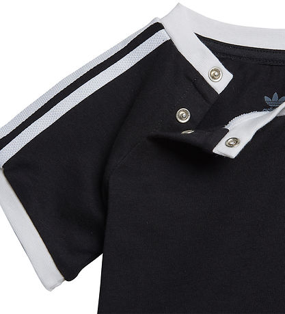adidas Originals T-shirt - 3 Stripes - Black/White
