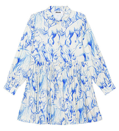 Molo Kleid - Christy - Blue Pferde