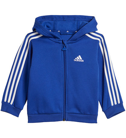 adidas Performance Sweat Set - I 3S FZ FL - Blue/Grey Melange w.