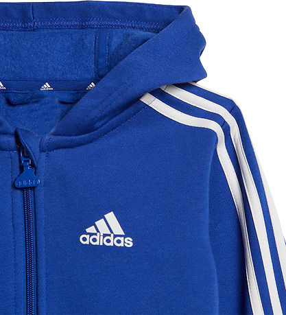 adidas Performance Sweat Set - I 3S FZ FL - Blue/Grey Melange w.